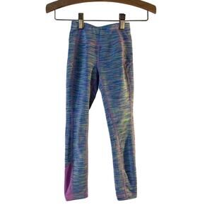 DANSKIN NOW Girl’s DriMore Multi-Color Athletic Leggings / Size: XS 4-5